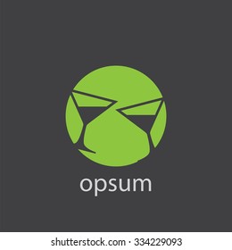 drink glasses cut identity template icon design element
