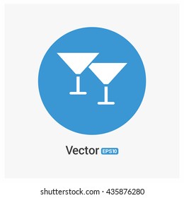 Drink glasses icon