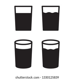 drink glasses icon in trendy flat style 