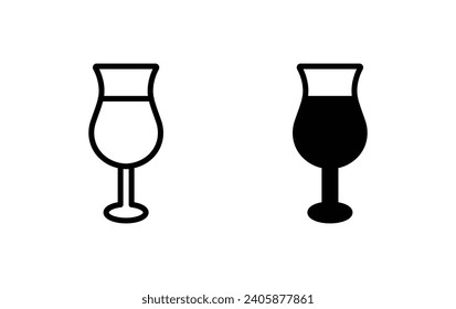  Drink glassware icon, wineglass icon vector for web site Computer and mobile app