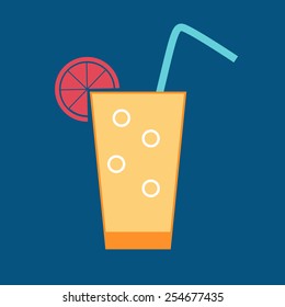 Drink Glossy Icon Vector Illustration EPS10