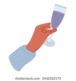 Drink in hand. People holding glass bar cocktail. Beverages in glass, cup, bottle, wineglass