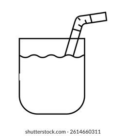 drink healthy beverage line icon vector. drink healthy beverage sign. isolated contour symbol black illustration