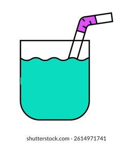 drink healthy beverage line icon vector. drink healthy beverage sign. isolated symbol illustration