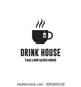drink house logo icon illustration