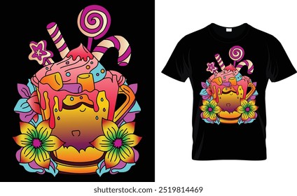 Drink And ice t shirt design and templates