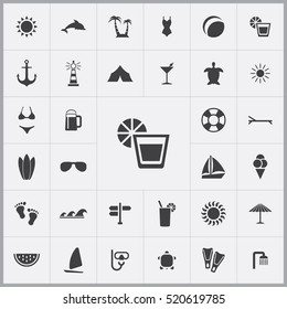 drink icon. beach icons universal set for web and mobile
