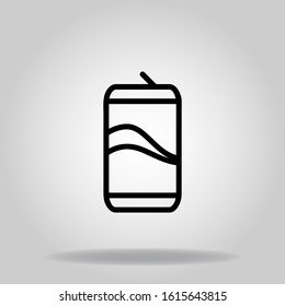 drink icon with black line style
