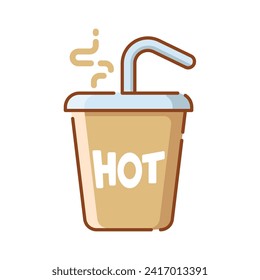 drink icon of color style design vector template
