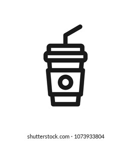 Drink icon concept. Available in vector. Linear style.