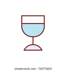 Drink icon design flat filled illustration