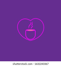 drink icon design template on valentine's day