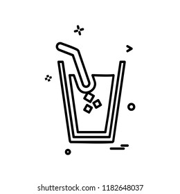 Drink icon design vector