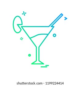 Drink icon design vector