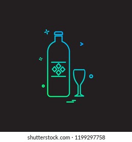 Drink icon design vector