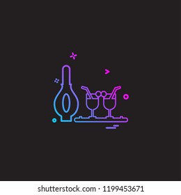 Drink icon design vector