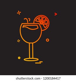Drink icon design vector