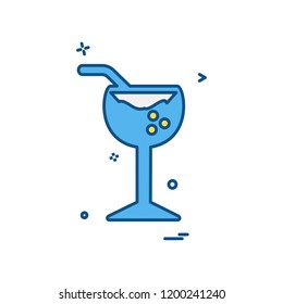 Drink icon design vector