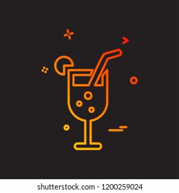 Drink icon design vector