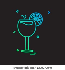 Drink icon design vector