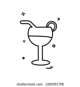 Drink icon design vector