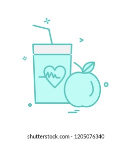 Drink icon design vector