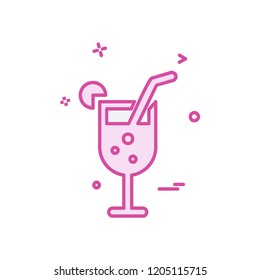 Drink icon design vector