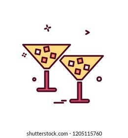 Drink icon design vector