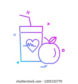 Drink icon design vector