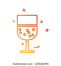 Drink icon design vector