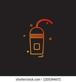 Drink icon design vector