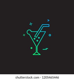 Drink icon design vector