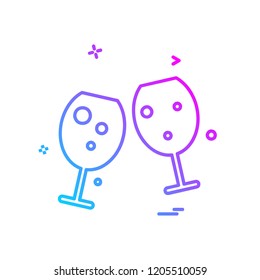 Drink icon design vector