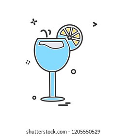 Drink icon design vector