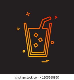 Drink icon design vector