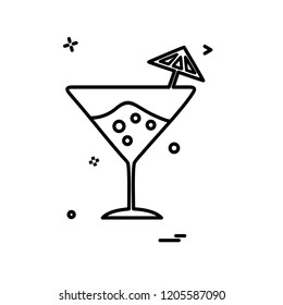 Drink icon design vector