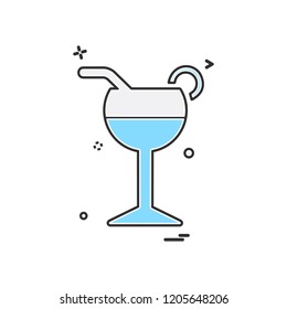Drink icon design vector