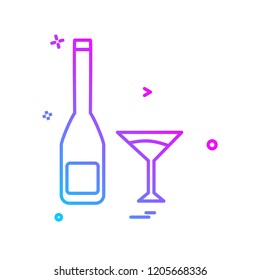 Drink icon design vector