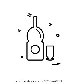 Drink icon design vector