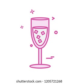 Drink icon design vector