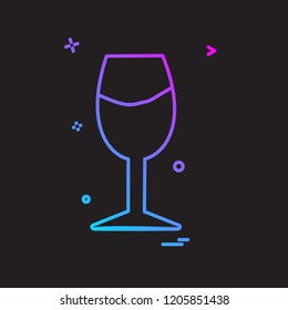 Drink icon design vector