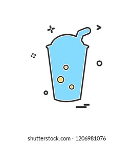 Drink icon design vector
