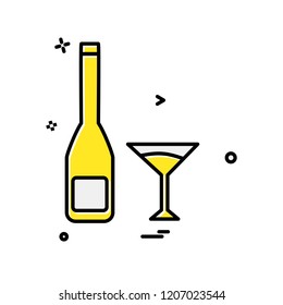 Drink icon design vector