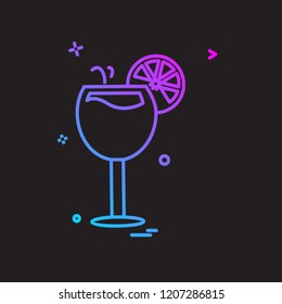 Drink icon design vector