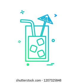 Drink icon design vector