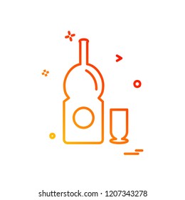 Drink icon design vector