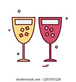 Drink icon design vector