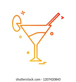 Drink icon design vector