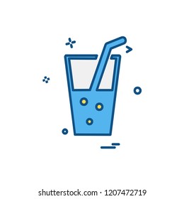 Drink icon design vector