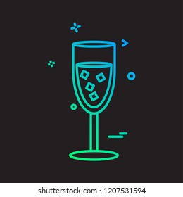 Drink icon design vector